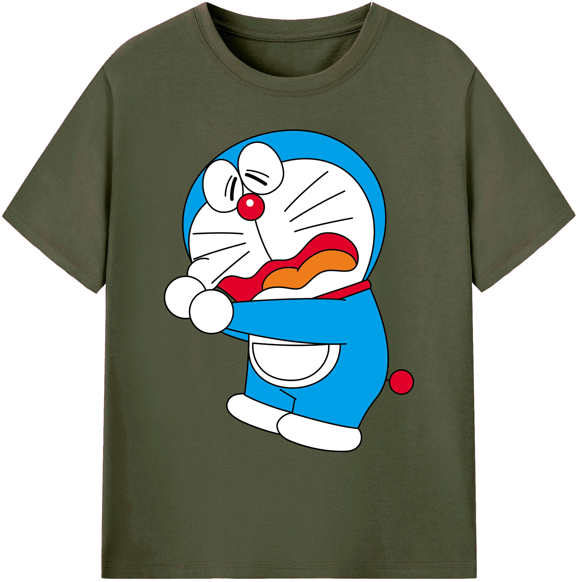 （画像用） ドラえもん Doraemon 綿100％ メンズ半袖Tシャツ｜肌触りやわらか＆通気性